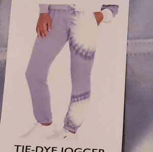 WILDFOX JOGGERS SIZE XXL JOGGING PANTS TIE DYED PURPLE